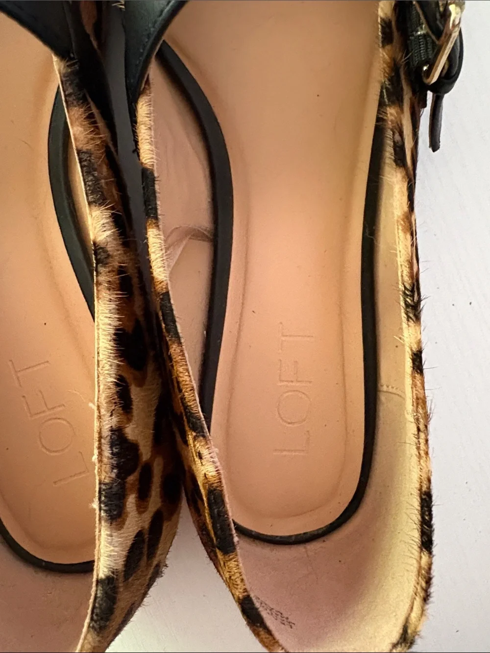 LOFT CALF HAIR MARY JANES